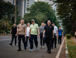 Situasi Jakarta Aman, Menkopolkam, Kapolda, dan Pangdam Jaya Olahraga Bersama di GBK