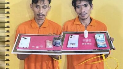 Sempat Kejar-kejaran Sama Polisi, 2 Pengedar Sabu Diringkus Satresnarkoba Polres Inhu