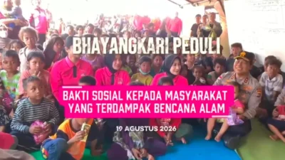 Bhayangkari dan Polda NTT Salurkan Dukungan Bagi Pengungsi Gempa di Sikka
