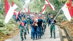 Sang Merah Putih Terbesar di Indonesia Berkibar di Puncak Gunung Cycloop, Koops TNI Habema : Gegap Gempita Damai Persatuan dari Tanah Cenderawasih