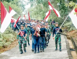 Sang Merah Putih Terbesar di Indonesia Berkibar di Puncak Gunung Cycloop, Koops TNI Habema : Gegap Gempita Damai Persatuan dari Tanah Cenderawasih