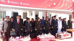 Tim Ekspedisi Merah Putih Presisi Khidmat Peringati Detik-Detik Proklamasi HUT ke-81 RI di Sinaboi