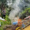 Polsek Singingi Tertibkan 2 Rakit PETI di Desa Kebun Lado
