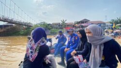 Green Policing di Arena Pacu Jalur, Ditpolairud Polda Riau Bersihkan Sampah di Tepian Narosa