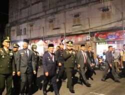 Kapolres Rohil Hadiri Malam Taptu dan Pawai Obor Sambut HUT ke-81 RI