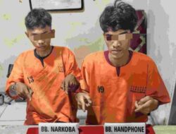 2 Pelaku Narkoba di Tangkap Polsek Kampar Kiri, Sita 12.07 Gram Sabu