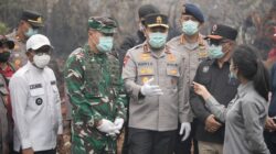 Kapolda Riau dan Pangdam Tuanku Tambusai Water Bombing Karhutla di Pelalawan