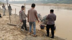 Tindak Lanjuti Laporan Warga, Polres Kuansing Musnahkan 10 Unit Rakit PETI Jenis Stingkai di Sungai Kuantan