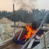 Polsek Singingi Tertibkan 2 Rakit PETI di Kebun Lado