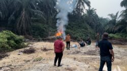 Tindaklanjuti Laporan Perusahaan, Polsek Kuantan Mudik Tertibkan Aktivitas PETI di Kuantan Mudik