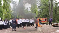 Polres Rohil Gelar Simulasi Karhutla dan Tanam Pohon di Kampus ITR