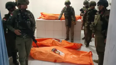 Satgas Kepolisian Operasi Damai Cartenz Tindak Pasukan Batalyon Eden Sawi Di KPU Lama Dekai, Empat Orang Meninggal Dunia