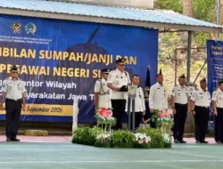7 CPNS Rutan Surakarta Ikuti Prosesi Pembaretan dan Pengambilan Sumpah PNS di Nusakambangan
