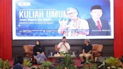 Isi Kuliah Umum di Politeknik Agraria STPN, Rocky Gerung Ingin Taruna/i Pahami Tiga Konsep Pemaknaan Pengelolaan Tanah