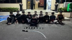 Patroli Gabungan Brimob Amankan 18 Pemuda Diduga Hendak Tawuran di Jakarta Timur