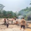 Polsek Kuantan Tengah Tertibkan Rakit PETI Usai Terima Laporan Masuk 110