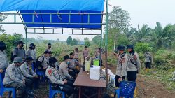 Latihan Pemadaman di Lahan Terbakar, Polres Inhu Kenalkan Teknologi Cairan X-Fire