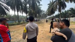Kapolsek Singingi Pimpin Pengamanan Grasstrack, Ajak Penonton Jaga Ketertiban Bersama