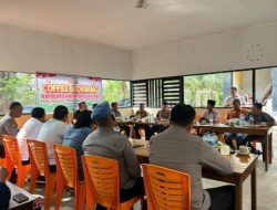 Coffee Morning Bersama, Kapolres Kuansing Ajak Wartawan Perangi Hoaks dan Kabut Asap