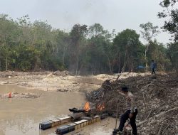 Respons Cepat Laporan 110, Polres Kuansing Sikat PETI