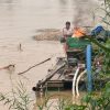 4 Rakit PETI Sempat Kabur, 10 Dompeng di Sungai Kuantan Dimusnahkan Polsek Cerenti