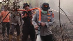 Karhutla 1 Hektar di Rimbo Panjang Kampar Padam, Kapolres: Ini Ujian Gambut dan Air Terbatas