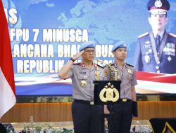 Wakapolri Pimpin Upacara Purna Tugas FPU 7 Minusca, 140 Personel Terima Penghargaan