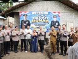 Peletakan Batu Pertama Bedah Rumah Bilal Mayat di Sergai Dipimpin Kapolres