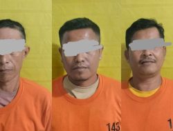Modus Bawa Solar Masuk Ladang Sawit Warga, 3 Pria Penggelap Solar PT. MUP di Langgam Ditangkap