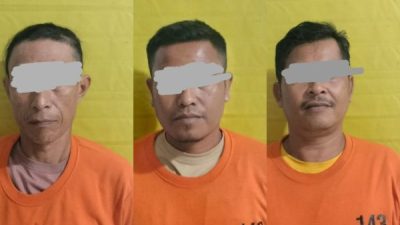 Modus Bawa Solar Masuk Ladang Sawit Warga, 3 Pria Penggelap Solar PT. MUP di Langgam Ditangkap