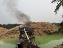 Dua Rakit Dompeng di Desa Petai Dimusnahkan Polsek Singingi Hilir