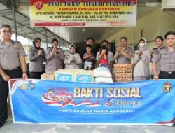 Berbagi Kebahagiaan di HUT Humas Polri ke-75, Polda Riau Sambangi 57 Anak Panti Asuhan