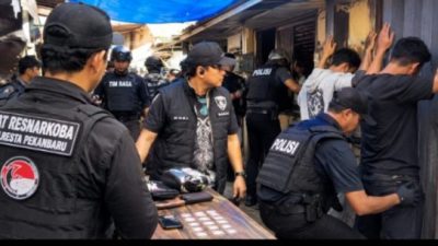 Kasat Noki Pimpin Razia Sarang Narkoba di Pekanbaru, Satu Pengedar Ditangkap