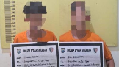 Berkat Info Warga, Polsek Bagan Sinembah Tangkap Dua Pengedar Sabu di Balai Jaya