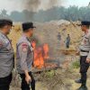 Cegah Kerusakan Lingkungan, Polres Kuansing Tertibkan 9 Rakit PETI di Sentajo Raya