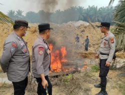 Cegah Kerusakan Lingkungan, Polres Kuansing Tertibkan 9 Rakit PETI di Sentajo Raya