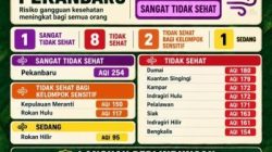 Udara Riau Memburuk, 8 Daerah Masuk Kategori Tidak Sehat, Pekanbaru Tertinggi