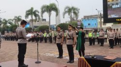 Polres Dumai Lepas Lima Personel Purnabakti dan Gelar Sertijab Kasat Lantas