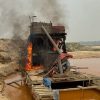 Gerak Cepat! 2 Rakit Dompeng PETI di Pulau Jambu Dimusnahkan Polsek Singingi Hilir