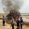12 Rakit PETI Ditertibkan, Polres Kuansing Sisir Sungai di Benai dan Singingi Hilir