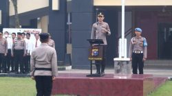 Polres Kuantan Singingi Gelar Korp Raport Kenaikan Pangkat Pengabdian, Kapolres Beri Pesan Jaga Integritas