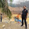 Laporan Warga, Polsek Benai Bakar Rakit Stingkay di Jalur Patah