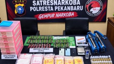 Edarkan Sabu dan Etomidate, Perempuan di Pekanbaru Diamankan Satresnarkoba
