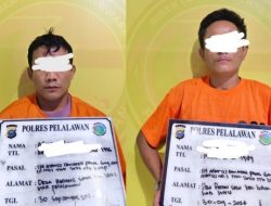 Berawal dari Info Warga, Satresnarkoba Polres Pelalawan Gerebek Transaksi Sabu di Kebun Sawit Ukui