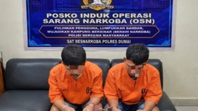 Dua Remaja 16 Tahun di Dumai Ditangkap Bawa 6 Paket Sabu
