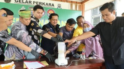 Dari Sungai Jering hingga Muaro Langsat, Polres Kuansing Musnahkan 161,51 Gram Sabu