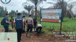 Bekas Karhutla 228 Hektare di Pangkalan Kerinci Dipasangi 76 Plang Peringatan Polisi