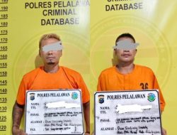 Timbangan Digital dan 8 Ball Plastik Disita, 2 Pengedar Sabu di Pangkalan Kuras Dibekuk Polres Pelalawan